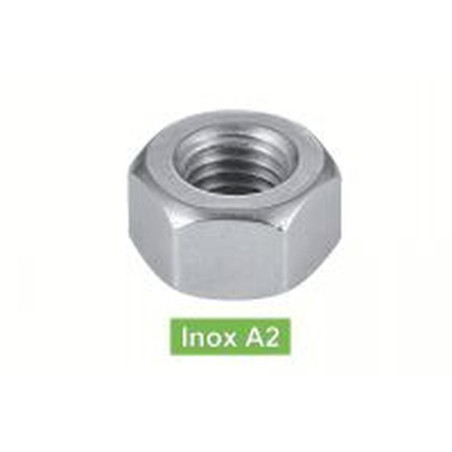 25 Écrous hauts M24 - Inox A2, norme UNI 5587 - Résistants et durables - ACTON