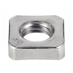 100 Écrous bas carrés M10 - Inox A2, norme DIN 562 - Résistants et durables - ACTON