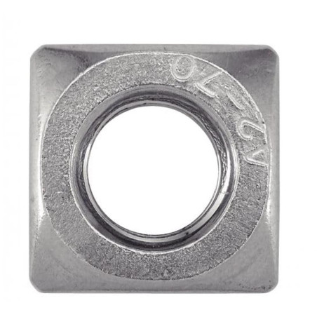 100 Ecrous Carrés M12 mm - DIN 557 - UNI 5597 - Inox A2 - D-Work