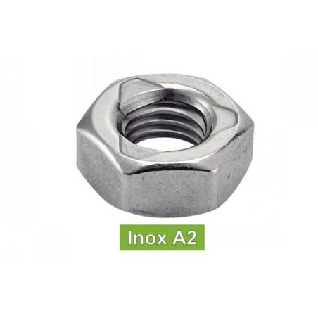 25 Écrous autofreines hexagonaux M20 - Inox A2, norme DIN 980 - Sécurisés et durables - ACTON
