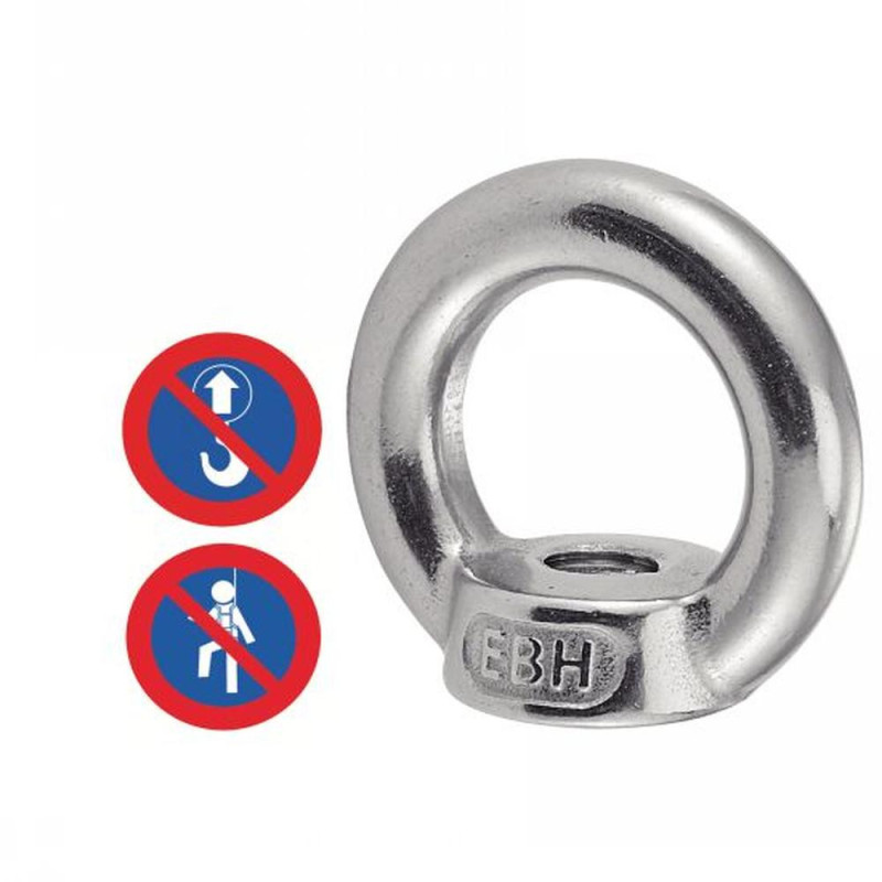 5 Écrous à anneau M24 - Inox A2, norme DIN 582 - Résistants et durables - ACTON