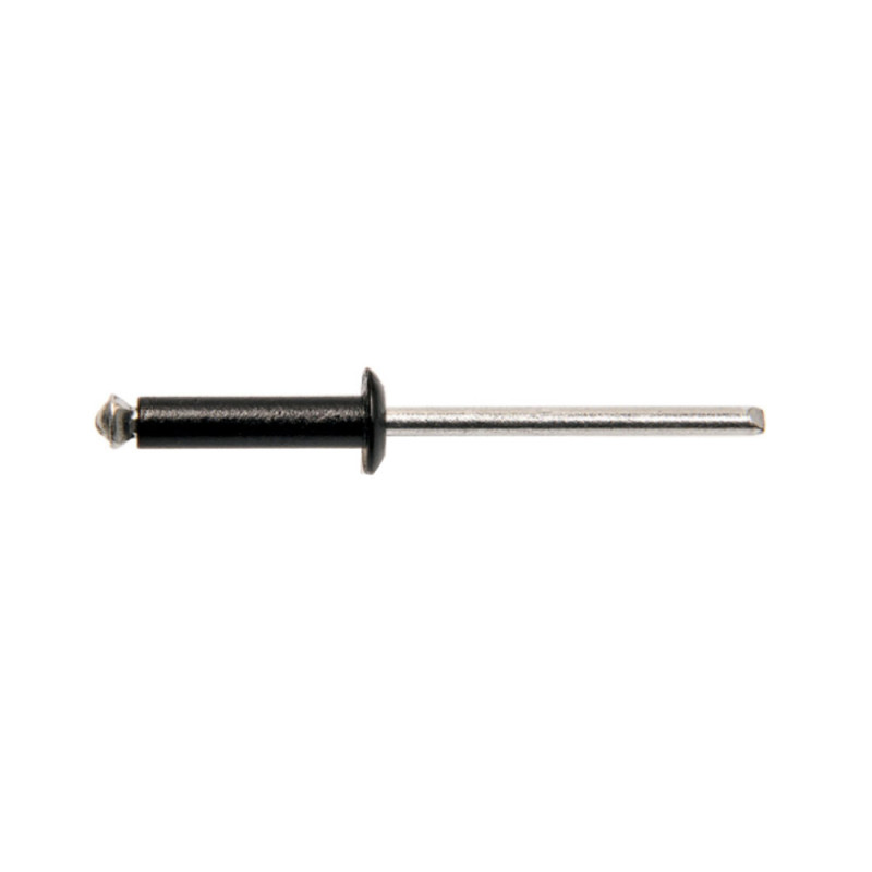 250 Rivets Éclatés Aluminium/Acier 4.8x14 mm - Noir - Fixation Robuste et Durable - D-Work