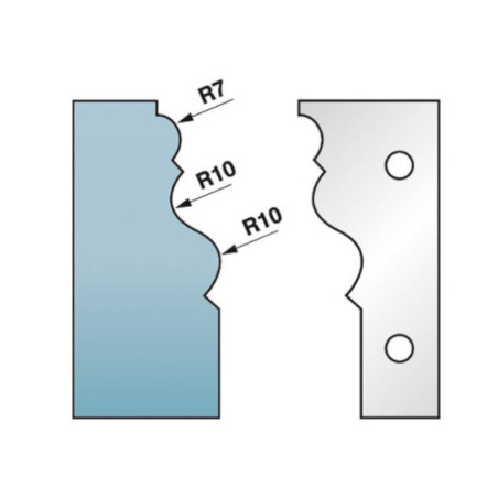 Jeu de 2 Fers Profilés N°302 - Pour P.O. HT 90mm - Précision et Performance - LEMAN