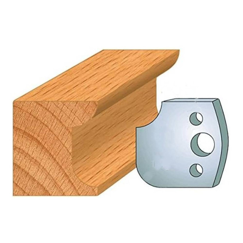 Jeu de 2 Fers Profilés Acier HT 40mm - Résistance et Précision - Outil Indispensable pour Menuiserie - LEMAN