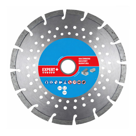 Disque Diamant Segments Multimatières 350x20 HT 10 - Performance Optimale - Découpe Précise - LEMAN