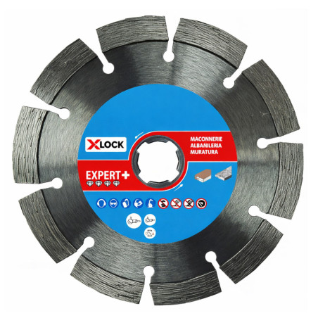 Disque Diamant Segments Béton Armé 125 mm XLOCK HT 10 – Découpe Précise et Durable - LEMAN