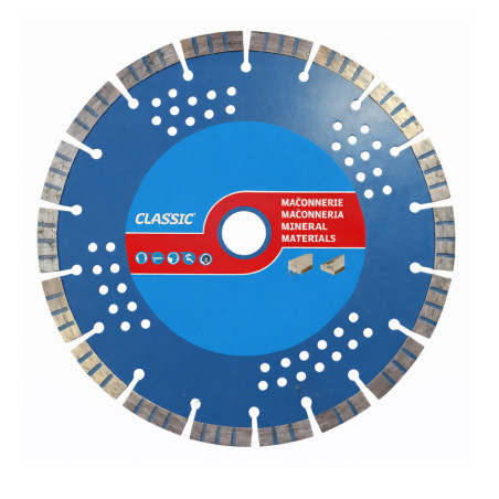 Disque Diamant Segments Béton Armé 115x22.23 - Haute Performance pour Découpe Précise - LEMAN