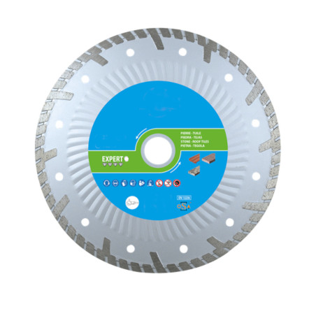 Disque Diamant Jante Continue pour Tuile et Granit 230 mm M14 - Découpe Précise et Durable - LEMAN