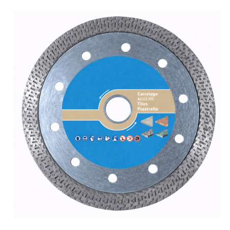 Disque Diamant Jante Continue à Croisillons Grès Cérame 115x22.23 - Découpe Précise et Durable - LEMAN