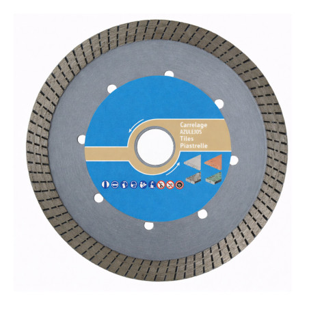 Disque Diamant Jante Continue 125x22,23 mm - Idéal pour Grès Cérame - Découpe Précise et Durable - LEMAN