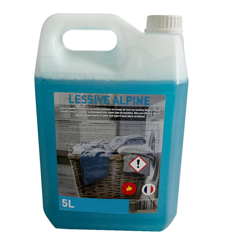 Alpine-scented detergent in 5-litre cans (150 washes) D-Work Alpine-scented detergent in 5-litre cans (150 washes) D-Work