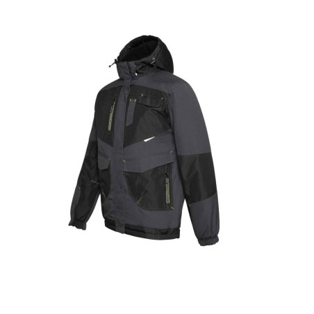 Blouson de Travail Lilian - Taille L - Gris/Noir - Résistant et Confortable - D-Work