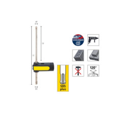 Foret Extracteur Carbure 14 mm SDS-Plus - Dust Extractor - 1 Pièce - ALPEN-MAYKESTAG