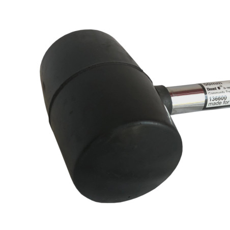 Rubber mallet D. 50 mm 480G Steel-plastic handle - 136600 - Beast