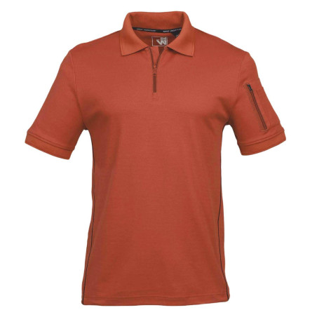 Polo de Travail Gault - Taille M - Terracotta - Résistant et Confortable - D-Work