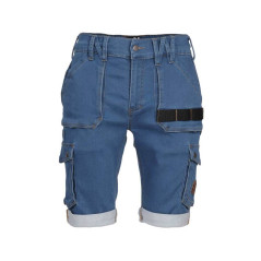 Bermuda de Travail Bolt - Taille 44 - Bleu - Résistant et Confortable - D-Work