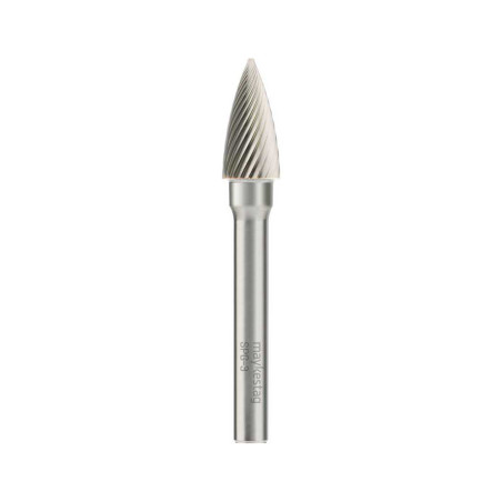 Fraise Sur Tige Carbure Ogive Bout Pointu Ø8x65 mm - Coupe Ø8 mm - Longueur Totale 65 mm - ALPEN-MAYKESTAG
