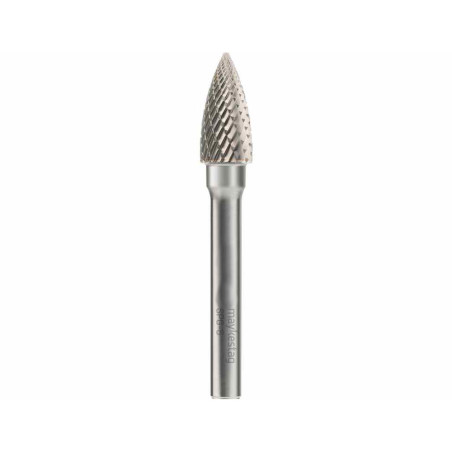Fraise Sur Tige Carbure Ogive Bout Pointu Ø10x65 mm - Coupe Précise et Durable - ALPEN-MAYKESTAG
