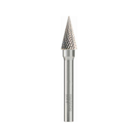 Fraise Sur Tige Carbure Cône Pointu Ø10x65 mm - Longueur Totale 65 mm - Coupe Précise - ALPEN-MAYKESTAG