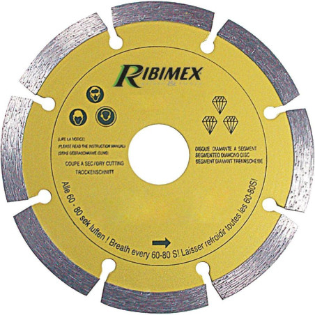 Disque Diamant Segment 115 mm – Classe A – Découpe Précise et Durable - RIBIMEX