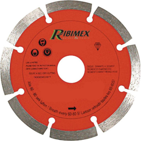 Disque Diamant Segment 115 mm – Classe C – Découpe Précise et Durable - RIBIMEX