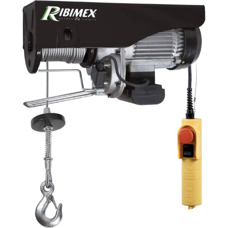 Palan Électrique 125/250kg – 18 mètres – Capacité de Charge et Longueur de Câble – Idéal pour Levage et Manutention - RIBIMEX