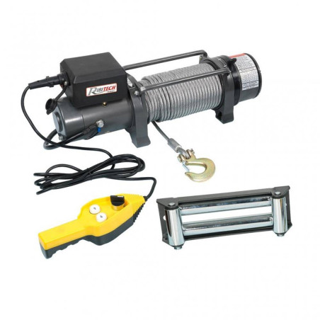 Treuil Électrique 12V – Traction Max 5900 Kgs – Puissant et Fiable – Idéal pour Remorquage - RIBIMEX