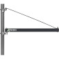 Potence Pivotante 75 cm 500 kg – Capacité 500 kg, Utilisation Polyvalente – Idéale pour Économie d'Espace - RIBIMEX