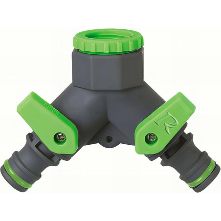 Nez de Robinet 3/4-1/2 2 Sorties Vrac – 0,04 kg – Pratique pour Raccordement d'Eau – RIBIMEX - RIBIMEX