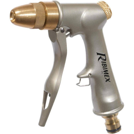 Pistolet Arrosage Métal/Laiton – 0,435 kg – Résistant et Durable - RIBIMEX