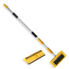 Balai de Lavage Extensible – Brosse Dure et Brosse Souple – Nettoyage Efficace et Pratique - RIBIMEX