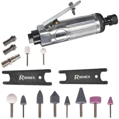Meuleuse Droite Pneumatique - Accessoires Inclus - Pratique et Efficace - D-Work