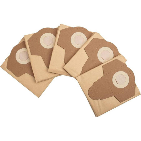 Lot de 5 Sacs Papier "Aspirix 30" – 30L – Résistants et Pratiques – Idéal pour le Stockage - RIBIMEX