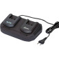 Chargeur Double R-BAT20 – 0,74 kg – Pratique et Efficace – RIBIMEX - RIBIMEX