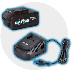 Chargeur Rapide et Batterie 4Amp - Utilisation Universelle - Performance Optimale et Efficacité - D-Work
