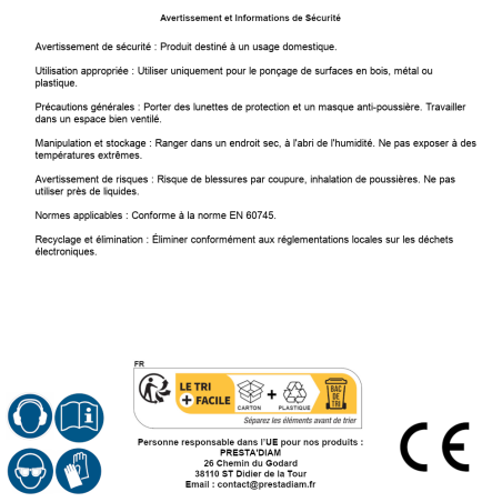 Ponceuse Orbitale 20V – Avec Batterie 2A et Chargeur – Polyvalente et Efficace – RIBIMEX - RIBIMEX