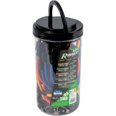 Lot de 24 Tendeurs Assortis - Utilisation Polyvalente - Résistance et Durabilité - D-Work