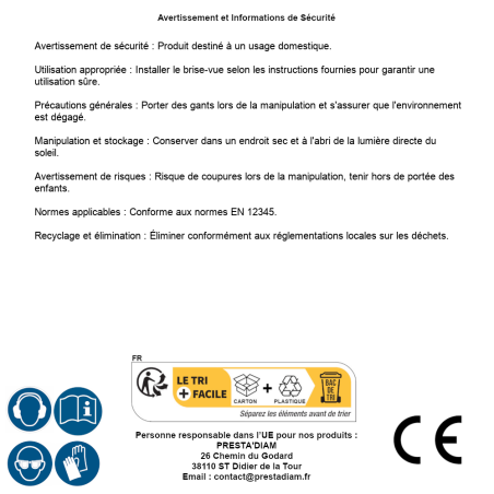 Brise Vue 1M5 x 10M – 220 g/m², Vert – Protection et Intimité – RIBIMEX - RIBIMEX