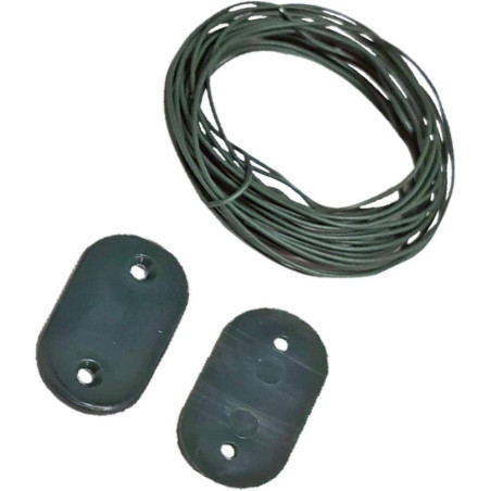 Kit de Fixation Vert pour Brise-Vue – Lot de 30 + 4m de Fil – Résistant et Pratique - RIBIMEX