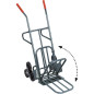 Chariot Diable 6 Roues – Bâti Robuste, Bavette Rabattable – Idéal pour Transporter des Charges Lourd - RIBIMEX