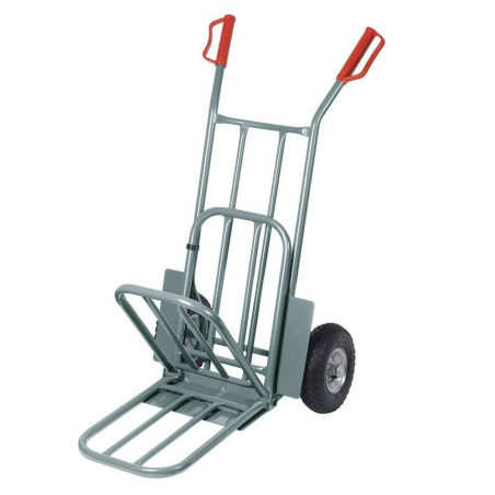 Chariot Diable 250Kgs – Bavette Repliable, Roues Increvables – Pratique et Robuste - RIBIMEX