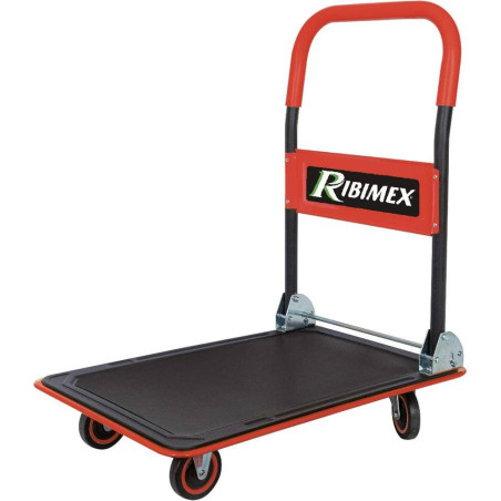Chariot de Transport 200 kg – 4 Roues, Manche Pliant – Pratique et Maniable - RIBIMEX