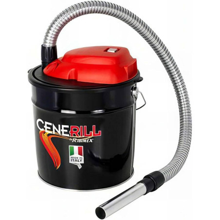 Aspirateur à Cendres Électrique 18L 1000W – 1000W, Capacité 18L – Pratique et Efficace pour Nettoyage – RIBIMEX - RIBIMEX