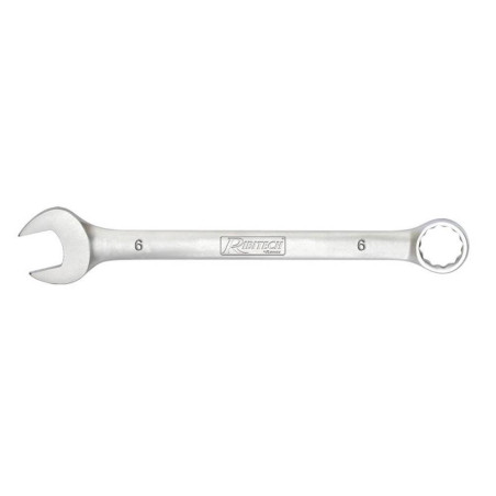 Clé Mixte 6 mm - Acier 40Cr-V - Embout Ouvert et Fermé - Résistante et Durable - D-Work