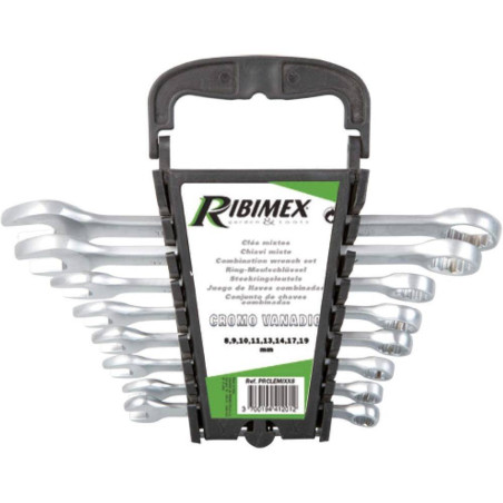 Lot de 8 Clés Mixtes 8-19 mm – Acier, Résistantes et Pratiques – RIBIMEX - RIBIMEX