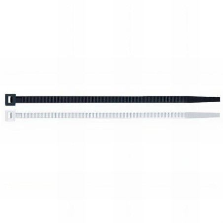 Colliers Électricien Lot de 100 – 7,6 x 450 mm – Blanc, Résistants et Pratiques - RIBIMEX