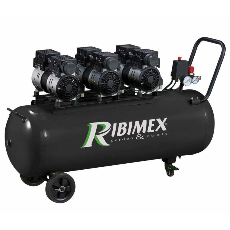 Compresseur Électrique 3 CV 100L – Silencieux, Haute Performance – Idéal pour Ateliers et Bricolage - RIBIMEX