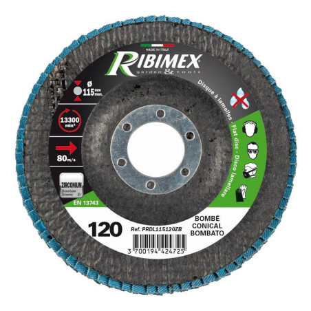 Disque à Lamelles 115 mm – Grain 40 – Idéal pour Meulage et Finition - RIBIMEX