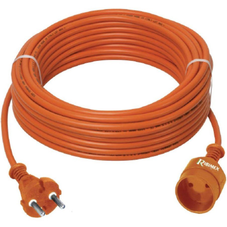 Prolongateur Électrique Jardin 20M 2x1,5 – 20 Mètres, 2 Fils de 1,5 mm² – Idéal pour Extérieur et Sécurité - RIBIMEX