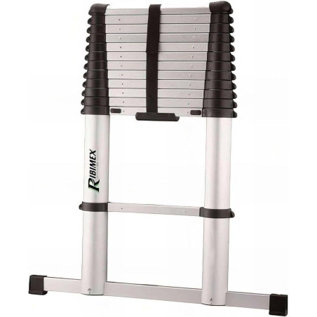 Échelle Télescopique 3M81 – 13 Barreaus – Pratique et Compacte – Idéale pour Accès en Hauteur - RIBIMEX